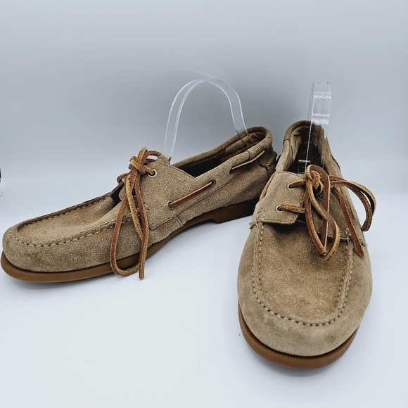Fossil Men\'s Tan Suede Leather Lace Up Loafers, size 11 main image 16